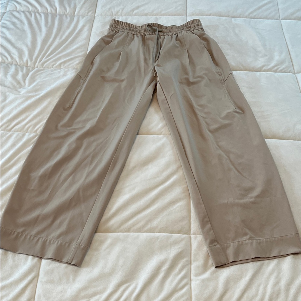 lululemon athletica Wide Leg Trousers in Taupe